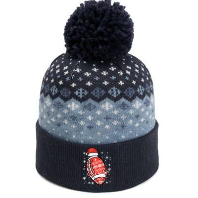 Christmas American Football Santa Xmas Sports Boy The Baniff Cuffed Pom Beanie