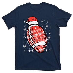 Christmas American Football Santa Xmas Sports Boy T-Shirt