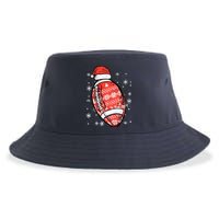 Christmas American Football Santa Xmas Sports Boy Sustainable Bucket Hat