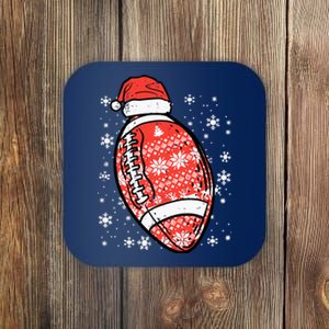 Christmas American Football Santa Xmas Sports Boy Coaster