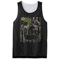 Camouflage American Flag Fishing Hunting Hunter Deer Fish Mesh Reversible Basketball Jersey Tank