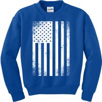 Camouflage American Flag Print Camo Military Tactical Funny Gift Kids Sweatshirt