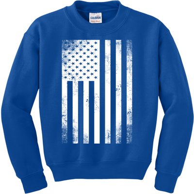 Camouflage American Flag Print Camo Military Tactical Funny Gift Kids Sweatshirt