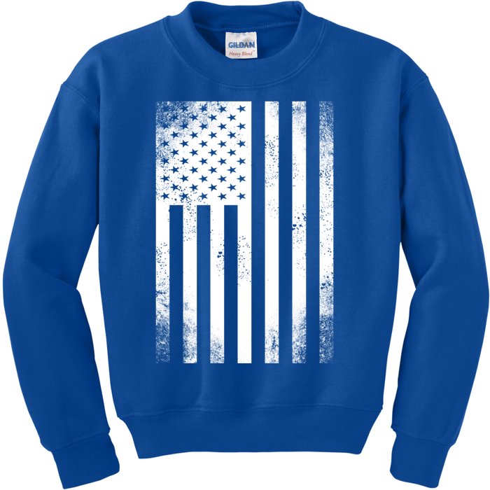 Camouflage American Flag Print Camo Military Tactical Funny Gift Kids Sweatshirt