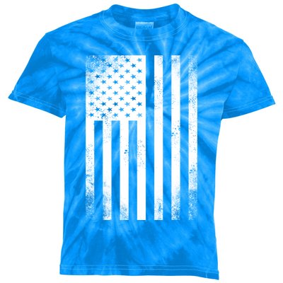 Camouflage American Flag Print Camo Military Tactical Funny Gift Kids Tie-Dye T-Shirt