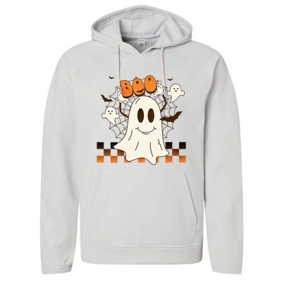 Cute and Funny Halloween Boo Ghost Performance Fleece Hoodie