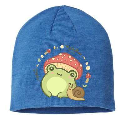 Cottagecore Aesthetic Frog Snail Cute Vintage Gift Sustainable Beanie