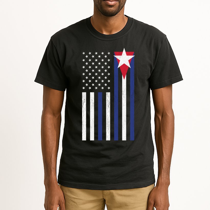 Cuban American Flag Tall T-Shirt