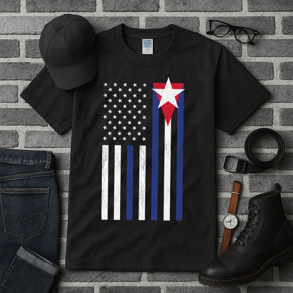 Cuban American Flag Tall T-Shirt