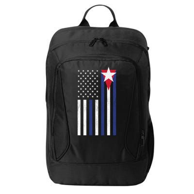 Cuban American Flag City Backpack