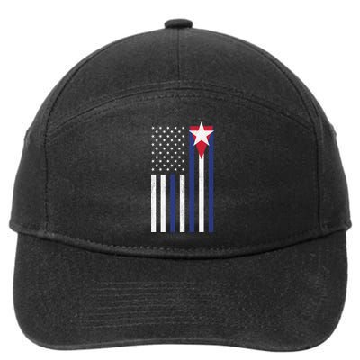Cuban American Flag 7-Panel Snapback Hat