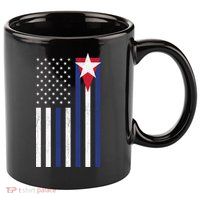 Cuban American Flag 11oz C Handle Ceramic Mug