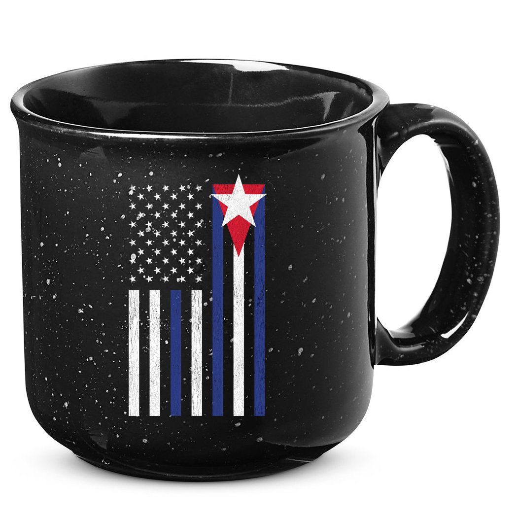 Cuban American Flag 15oz Campfire Ceramic Mug
