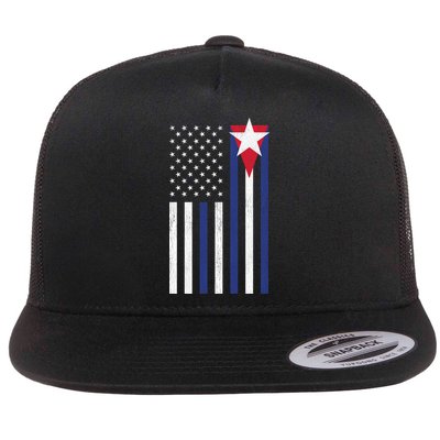 Cuban American Flag Flatbill Hat