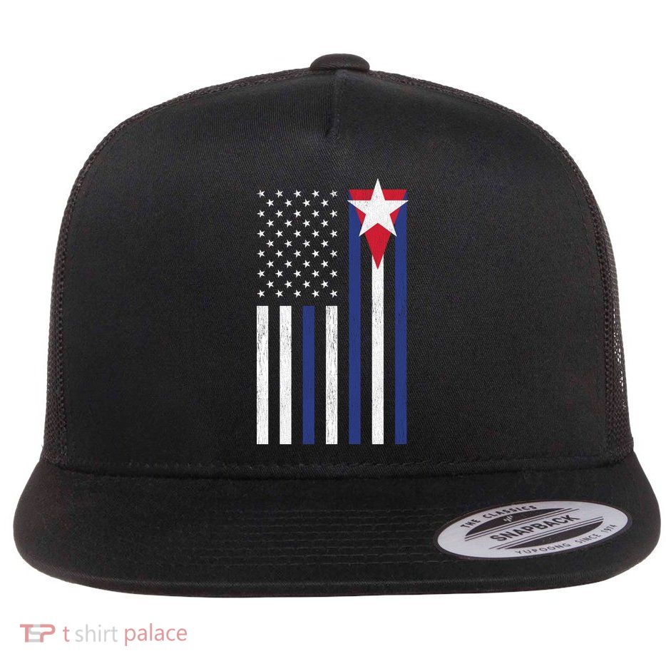 Cuban American Flag Flatbill Hat