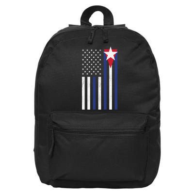 Cuban American Flag 16 in Basic Backpack