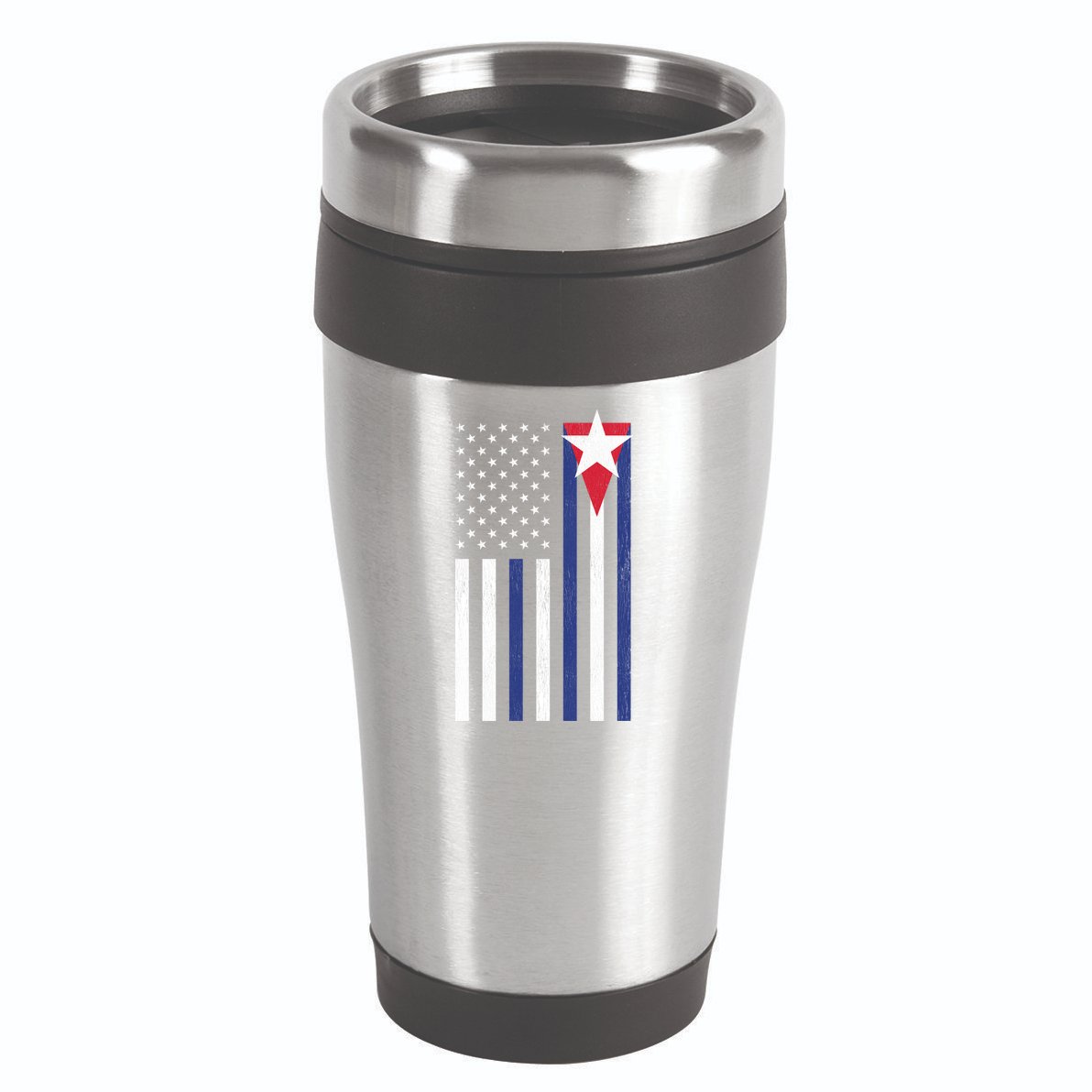Cuban American Flag 16oz Travel Tumbler