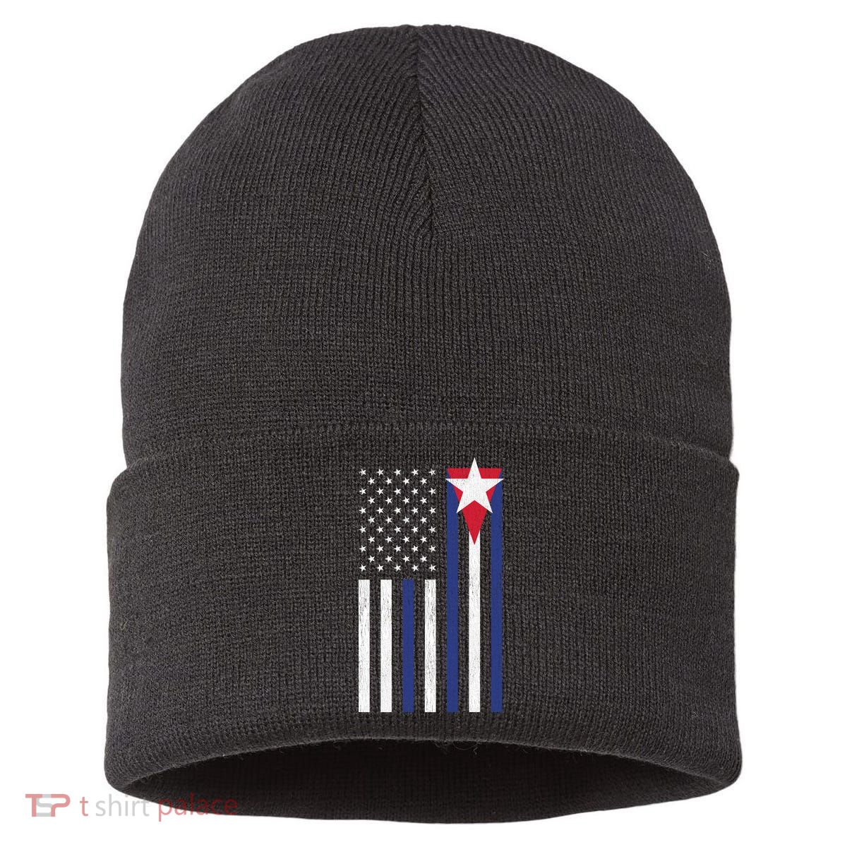 Cuban American Flag Sustainable Knit Beanie