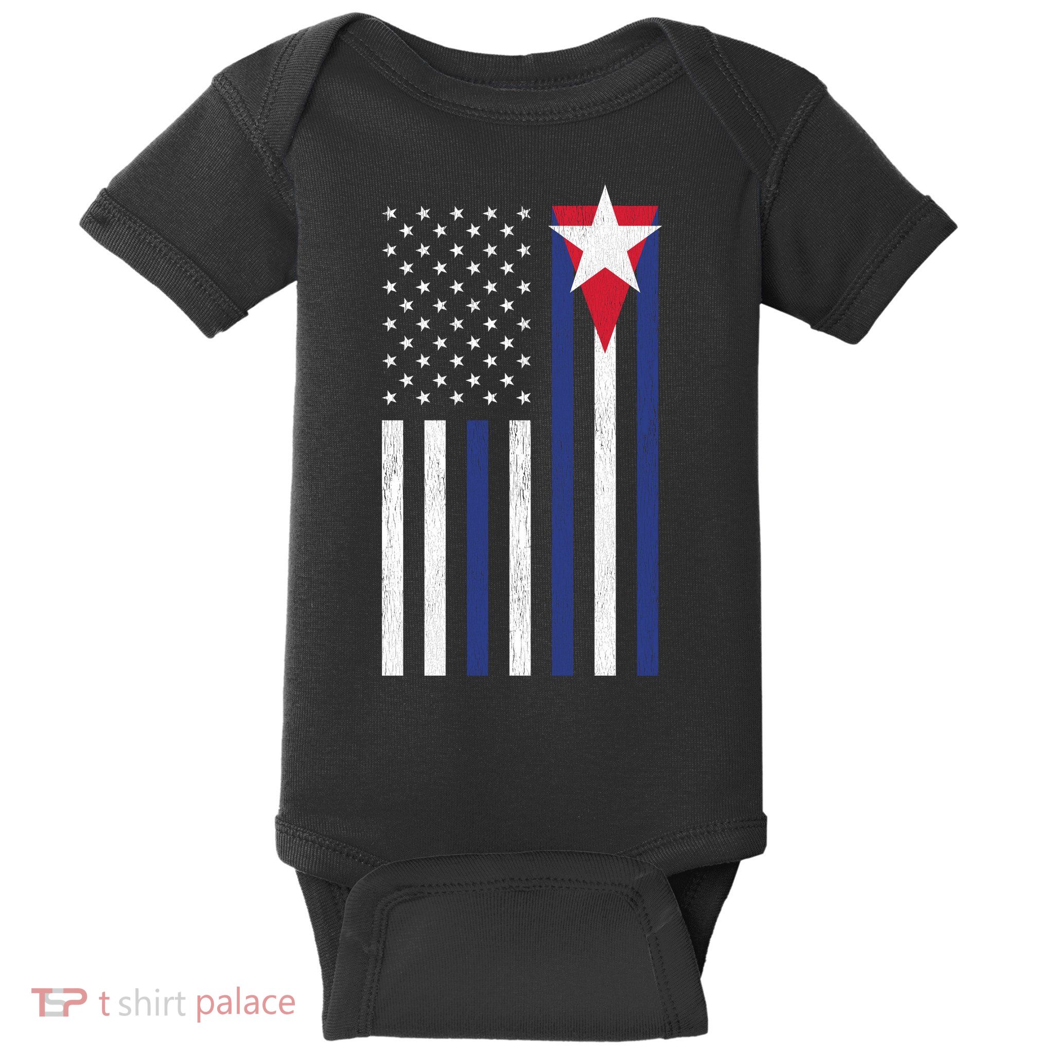 Cuban American Flag Baby Bodysuit