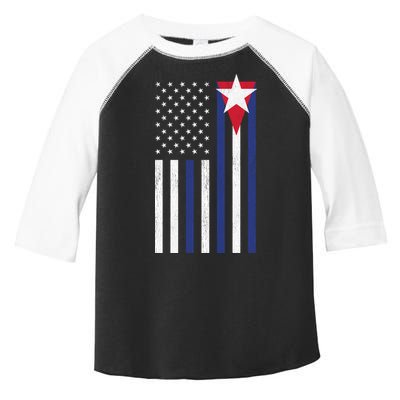 Cuban American Flag Toddler Fine Jersey T-Shirt