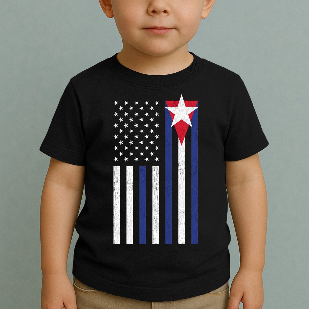 Cuban American Flag Toddler T-Shirt