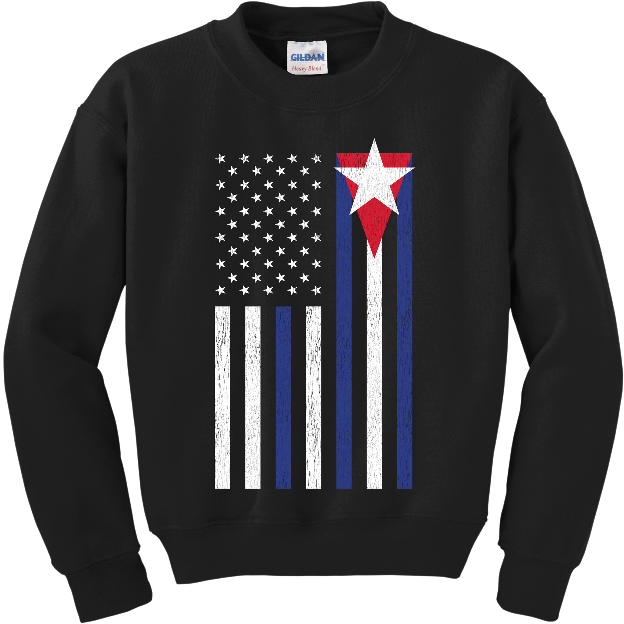 Cuban American Flag Kids Sweatshirt