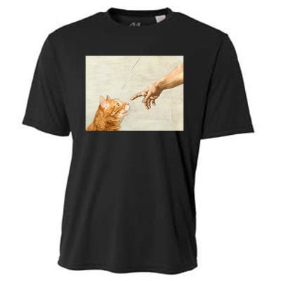 Cute Aesthetic Funny Cat Cooling Performance Crew T-Shirt