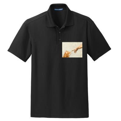 Cute Aesthetic Funny Cat Dry Zone Grid Polo