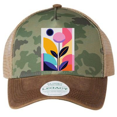 Colorful Abstract Floral Print Top Cute Casual Summer Legacy Tie Dye Trucker Hat