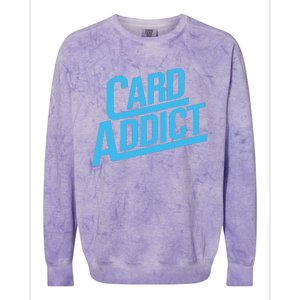 Card Addict Funny Baseball Card Collector Trading Cards Colorblast Crewneck Sweatshirt