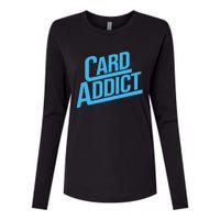 Card Addict Funny Baseball Card Collector Trading Cards Womens Cotton Relaxed Long Sleeve T-Shirt