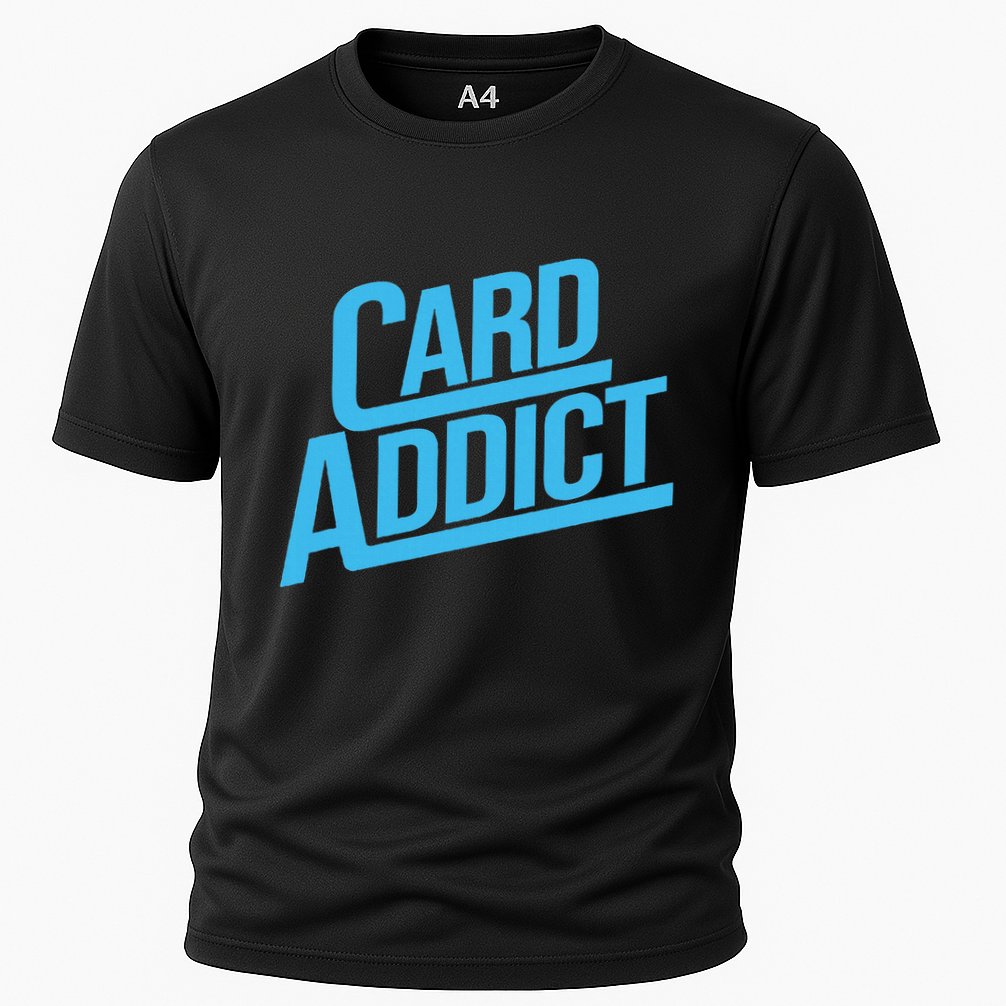 Card Addict Funny Baseball Card Collector Trading Cards Cooling Performance Crew T-Shirt