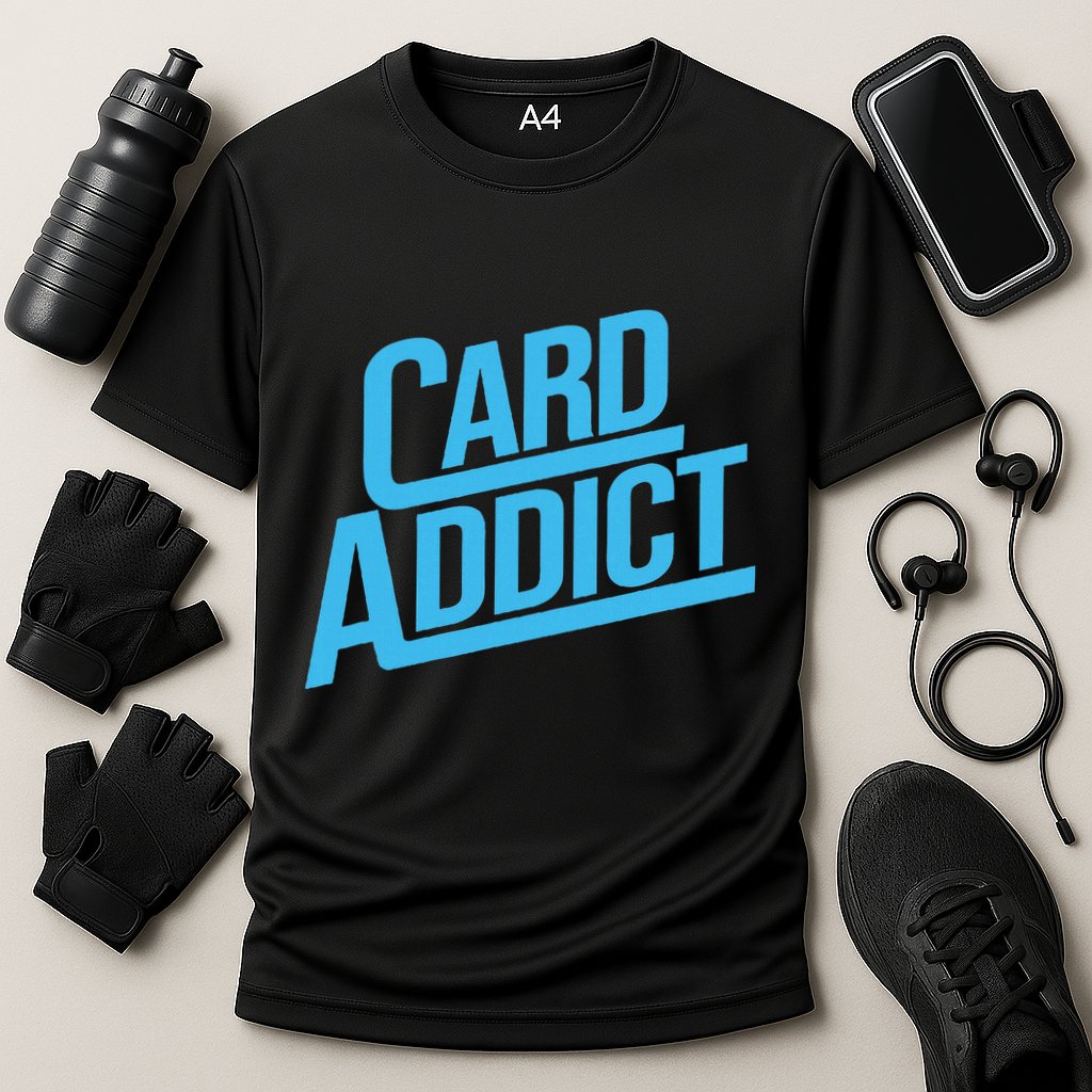 Card Addict Funny Baseball Card Collector Trading Cards Cooling Performance Crew T-Shirt