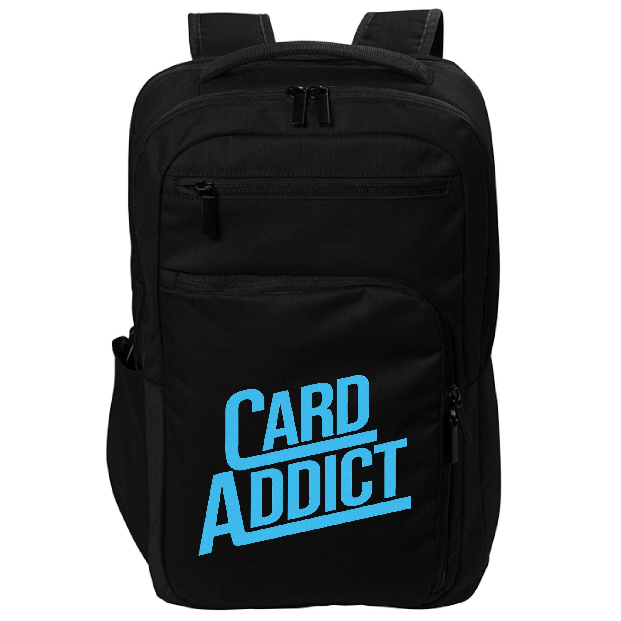 Card Addict Funny Baseball Card Collector Trading Cards Impact Tech Backpack