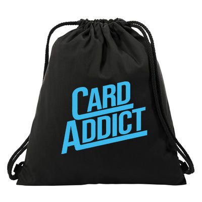 Card Addict Funny Baseball Card Collector Trading Cards Drawstring Bag