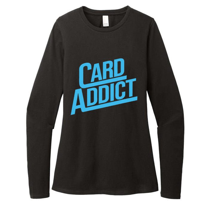 Card Addict Funny Baseball Card Collector Trading Cards Womens CVC Long Sleeve Shirt