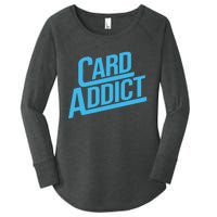 Card Addict Funny Baseball Card Collector Trading Cards Women's Perfect Tri Tunic Long Sleeve Shirt