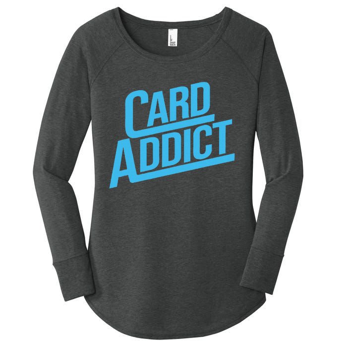 Card Addict Funny Baseball Card Collector Trading Cards Women's Perfect Tri Tunic Long Sleeve Shirt