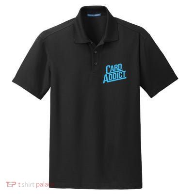 Card Addict Funny Baseball Card Collector Trading Cards Dry Zone Grid Polo