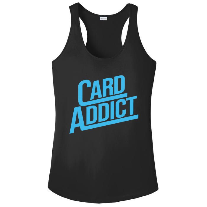 Card Addict Funny Baseball Card Collector Trading Cards Ladies PosiCharge Competitor Racerback Tank