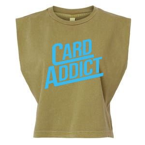 Card Addict Funny Baseball Card Collector Trading Cards Garment-Dyed Women's Muscle Tee