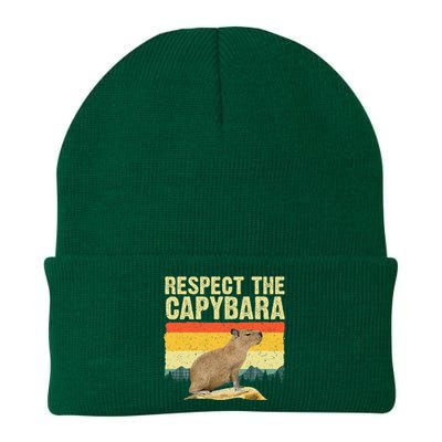 Capybara Art For Women Rodent Animal Lover Capybara Knit Cap Winter Beanie