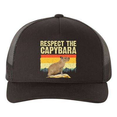 Capybara Art For Women Rodent Animal Lover Capybara Yupoong Adult 5-Panel Trucker Hat