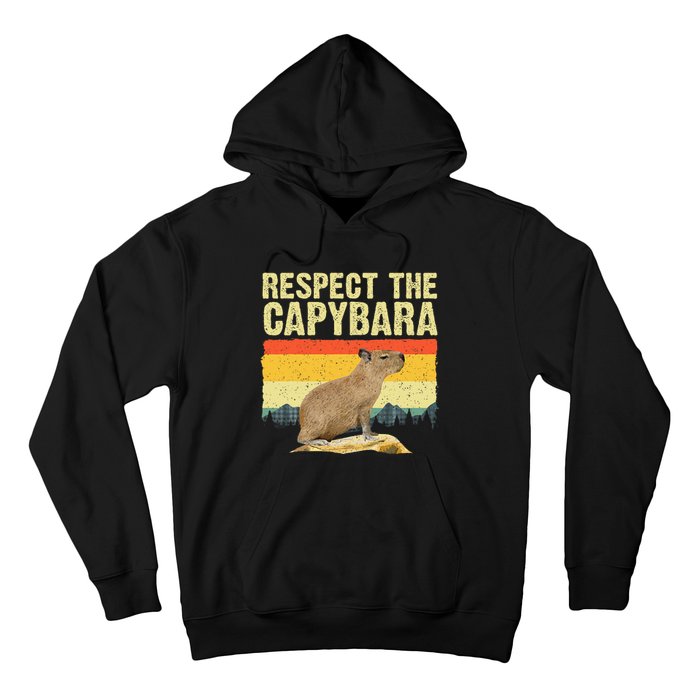 Capybara Art For Women Rodent Animal Lover Capybara Hoodie