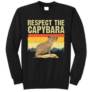 Capybara Art For Women Rodent Animal Lover Capybara Sweatshirt