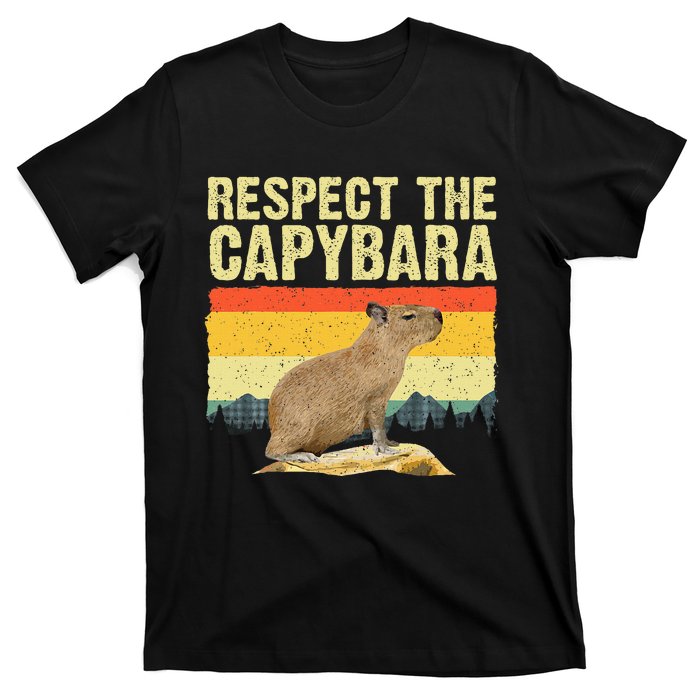 Capybara Art For Women Rodent Animal Lover Capybara T-Shirt