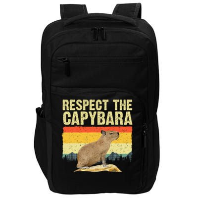 Capybara Art For Women Rodent Animal Lover Capybara Impact Tech Backpack