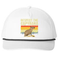 Capybara Art For Women Rodent Animal Lover Capybara Snapback Five-Panel Rope Hat