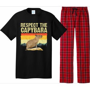 Capybara Art For Women Rodent Animal Lover Capybara Pajama Set