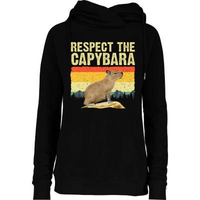 Capybara Art For Women Rodent Animal Lover Capybara Womens Funnel Neck Pullover Hood